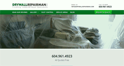 Desktop Screenshot of drywallrepairman.com