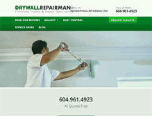 Tablet Screenshot of drywallrepairman.com